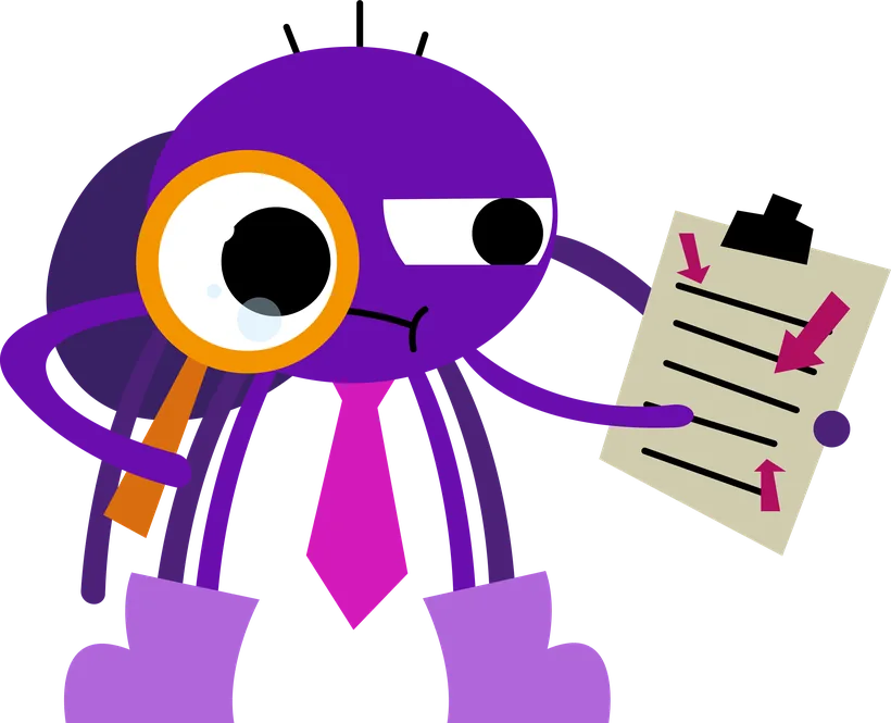 Phil, la mascotte de l’Agence Le Fil, analyse un site à la loupe
